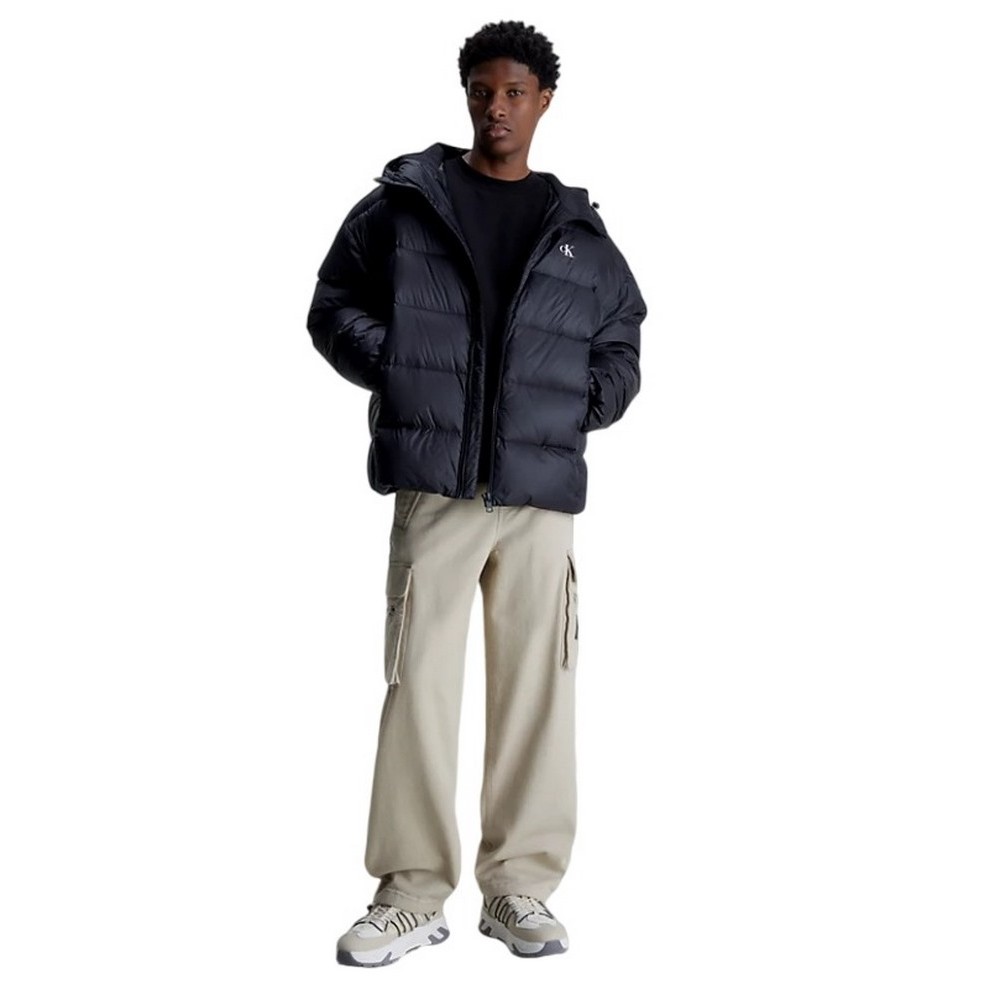 CALVIN KLEIN ESSENTIALS DOWN OVERSIZED PUFFER BLACK